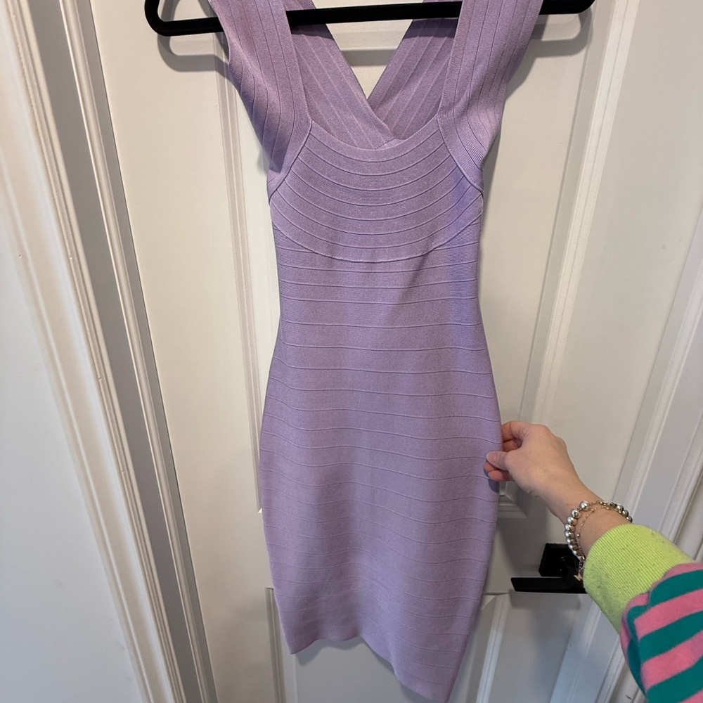 Marciano Lilac Sleeveless Bandage Midi Dress - Women